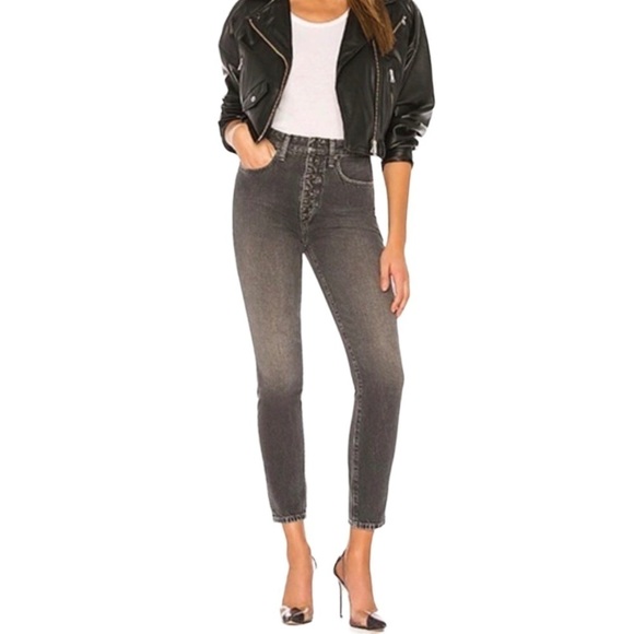 WeWoreWhat Denim - WeWoreWhat The Danielle Vintage Straight Jeans High Rise Size 23 Gray Button Fly